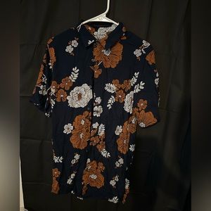 Mens Floral Button Down